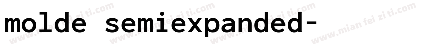molde semiexpanded字体转换